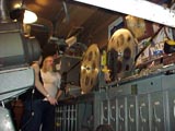 Matthew and Charley working in the projection booth.